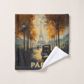  jaren 1930 Parijs Travel Poster Eiffeltoren Bad Handdoek (Wasdoekje)