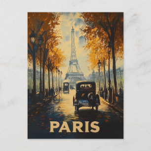  jaren 1930 Parijs Travel Poster Eiffeltoren Briefkaart