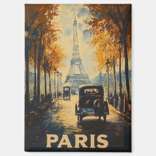 jaren 1930 Parijs Travel Poster Eiffeltoren Magneet