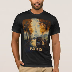 jaren 1930 Parijs Travel Poster Eiffeltoren T-shirt