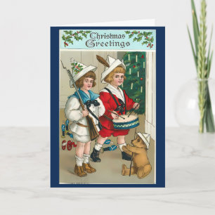 jaren 1940 Kerstboodschap Kaart