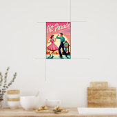  jaren 1950 Dance Party Poster (Keuken)