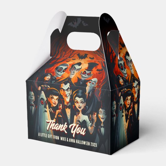 jaren 1950 Mid Century Modern Halloween Bedankdoosjes (Voorkant Zijde)