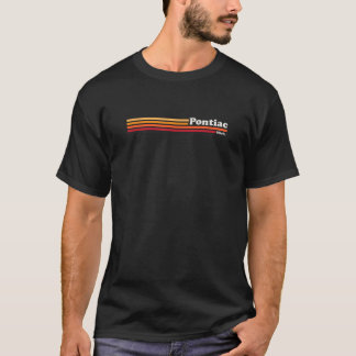  jaren 1980 grafische stijl Pontiac Michigan T-shirt