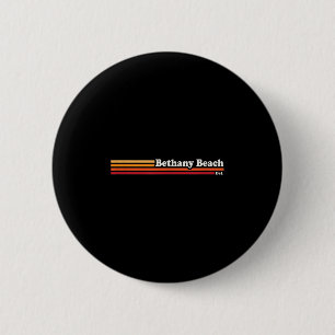 jaren 1980 Graphic Style Bethany Beach Delaware Ronde Button 5,7 Cm