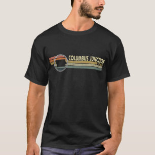 jaren 1980 Style COLUMBUS JUNCTION, IA T-shirt