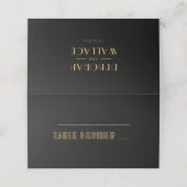  jaren '20 Art Deco eenvoudige bruiloft (Buitenkant ongevouwen)