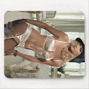 jaren '20 Femme Fatale - het Roken en Pistolen Muismat