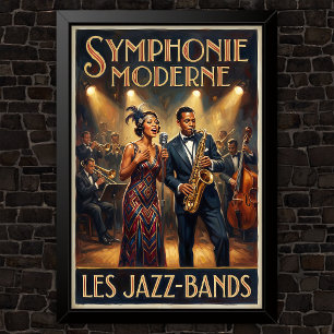 Jaren 20 mode advertenties uit het verleden poster