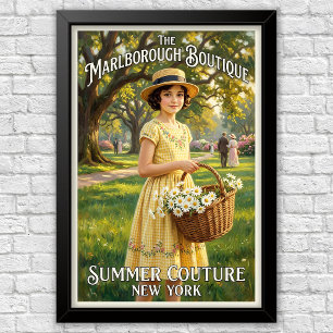 Jaren 20 Vintage Kinderen Mode Reclame  Poster