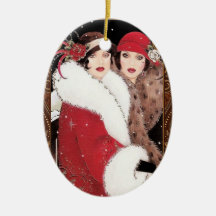  jaren '20 Vrouwen in Winterjassen