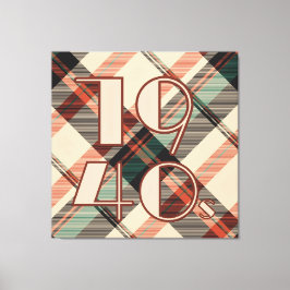 jaren '40 canvas afdruk