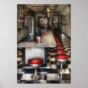 jaren '50 - De Ice Cream Parlor Poster