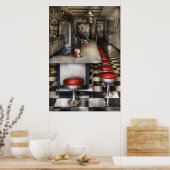 jaren '50 - De Ice Cream Parlor Poster (Keuken)