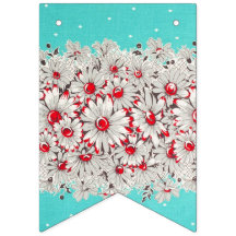 jaren '50 grens print madeliefjes