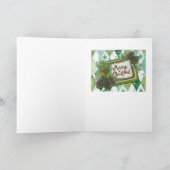 jaren '50 Kerstmis Feestdagen Kaart (Binnen)