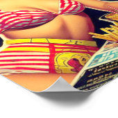 jaren '50 Retro Coulpe Poster (Hoek)