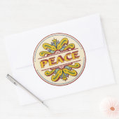  jaren '60 Design Peace Sticker (Envelop)