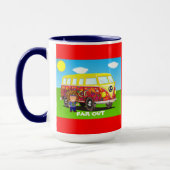 jaren '60: Vrede en liefde, ver weg, verjaardagsko Mok (Links)