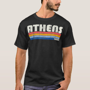  jaren 70 80 Stijl Athens Griekenland T-shirt