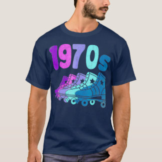 jaren '70 jaren '70 Disco Distress Roller Schaatse T-shirt