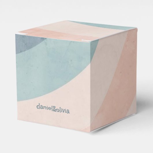  jaren 70 Rainbow Wedding Bedankdoosjes (Voorkant Zijde)