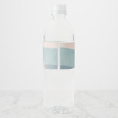 jaren 70 Rainbow Wedding Waterfles Etiket (Achterkant)