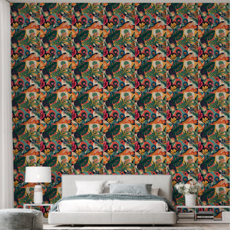  jaren '70 Retro Wallpaper – Nostalgic Earthy Behang