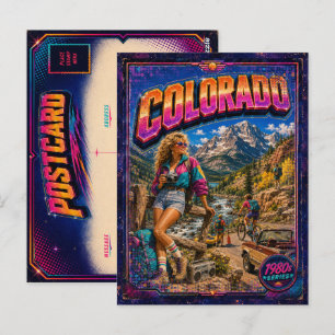 Jaren 80 Colorado ansichtkaart 80s retro Briefkaart