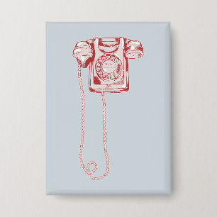 jaren '80 draaischijf-telefoon button