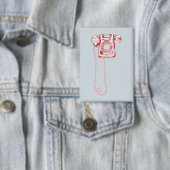 jaren '80 draaischijf-telefoon button (Insitu)