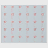 jaren '80 draaischijf-telefoon cadeaupapier (Vlak)