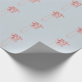 jaren '80 draaischijf-telefoon cadeaupapier (Hoek)