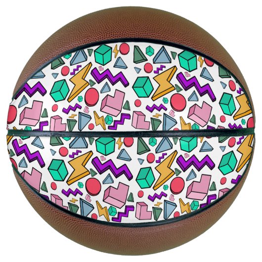 jaren '80 esthetische  retro basketbal (Voorkant)