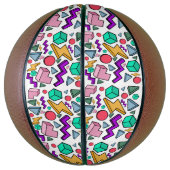 jaren '80 esthetische  retro basketbal (Verticaal)