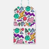 jaren '80 esthetische  retro cadeaulabel (Achterkant)