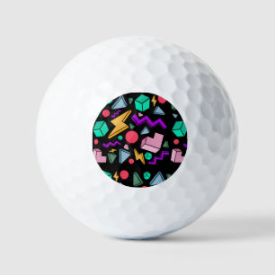 jaren '80 esthetische retro golfballen