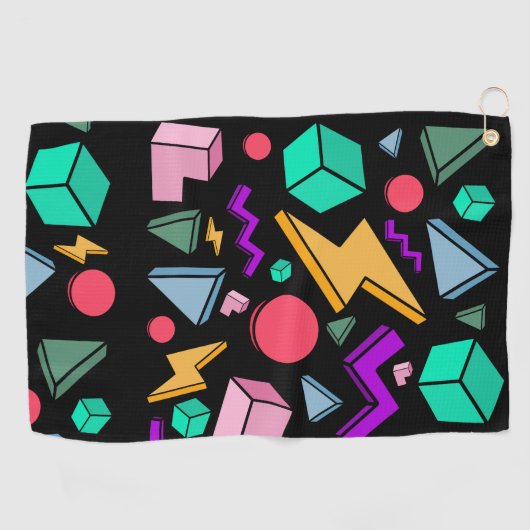 jaren '80 esthetische retro golfhanddoek (Horizontaal)