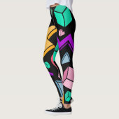 jaren '80 esthetische  retro leggings (Links)