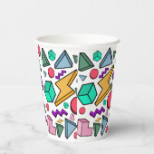 jaren '80 esthetische  retro papieren bekers (Rechts)