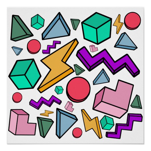 jaren '80 esthetische retro perfect poster (Voorkant)