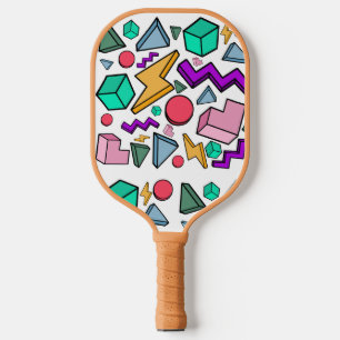 jaren '80 esthetische retro pickleball paddle
