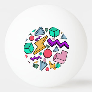 jaren '80 esthetische  retro pingpongballen