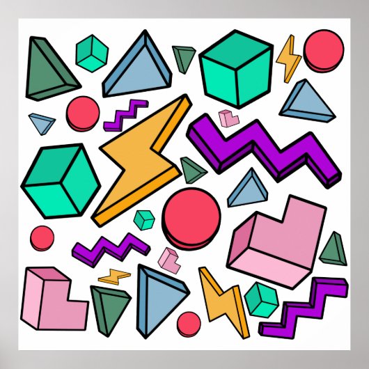 jaren '80 esthetische retro poster (Voorkant)