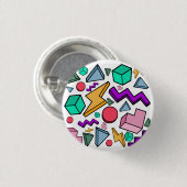 jaren '80 esthetische retro ronde button 3,2 cm (Voorkant /achterkant)