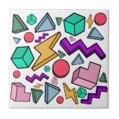 jaren '80 esthetische retro tegeltje (Voorkant)