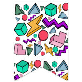 jaren '80 esthetische  retro vlaggetjes (Tweede vlag)