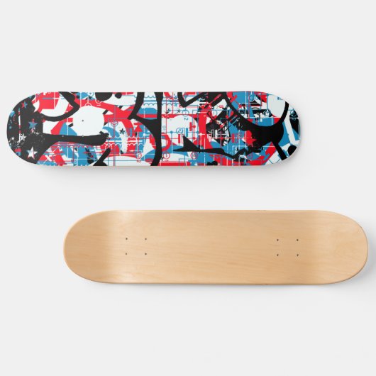 jaren '80 graffiti skateboard (Horizontaal)