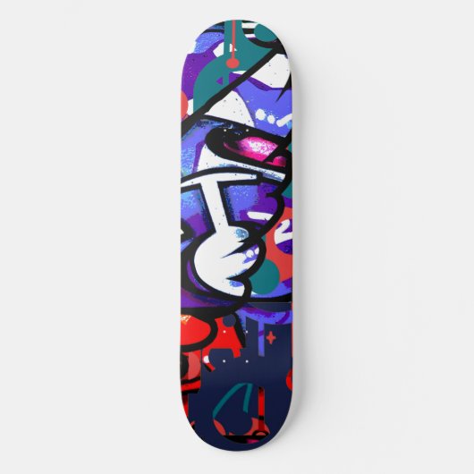 jaren '80 graffiti skateboard (Voorkant)