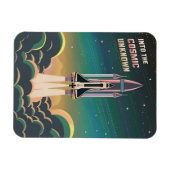  jaren '80 Graphic LoFi Retrowave Space Shuttle Magneet (Horizontaal)